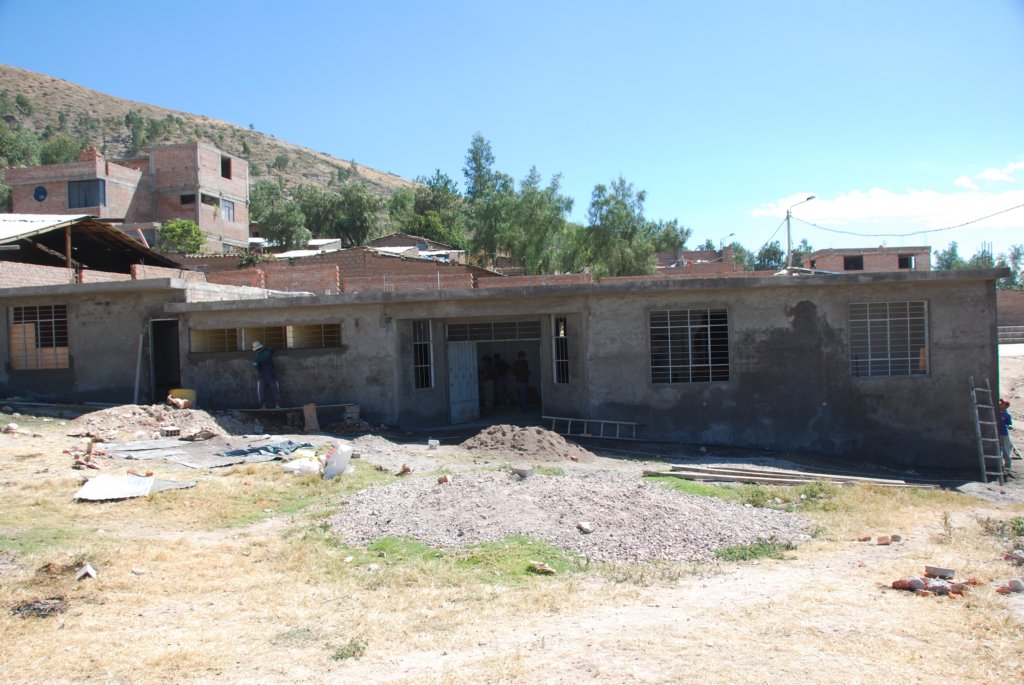 Mise à jour du chantier 8 juin; le crépi est presque terminé à l'extérieur