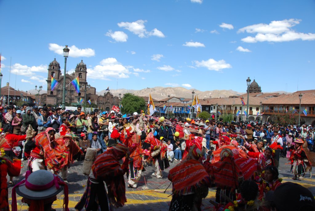 Fête sur la place d'armes