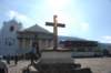 Arrivée à l'église du village