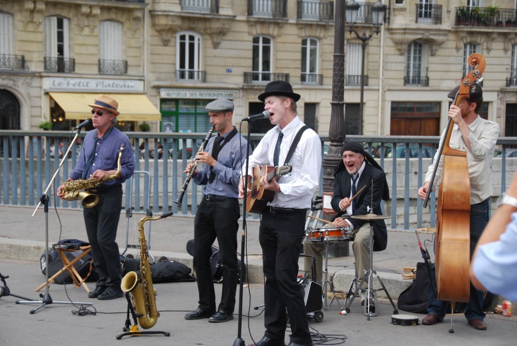 Musiciens sur le pont de l'île St-Louis