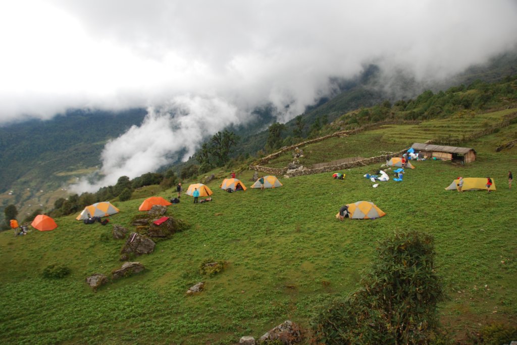 Campement en hauteur
