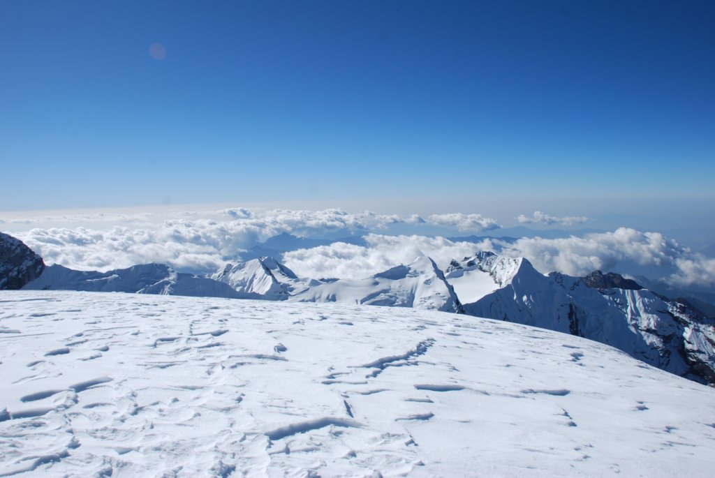 On est pas mal plus haut que les nuages