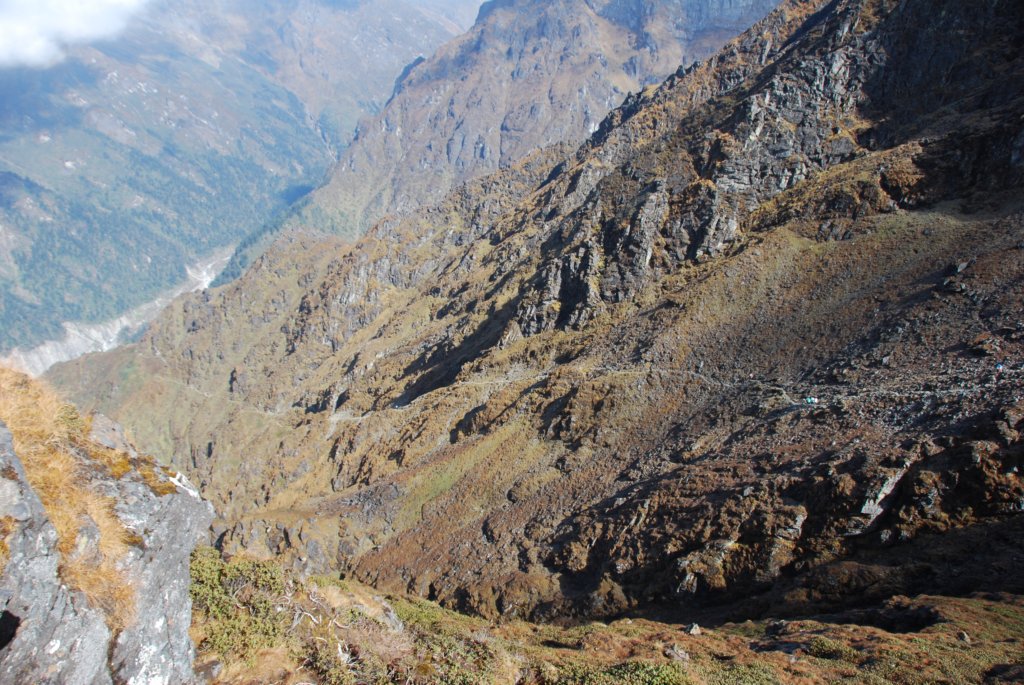 Redescente vers Kote (3600m)