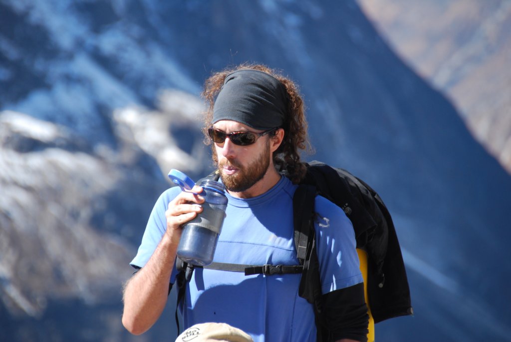 Un de nos deux guides Karavaniers: Jean-Philippe (géographe, alpiniste et… boulanger!)