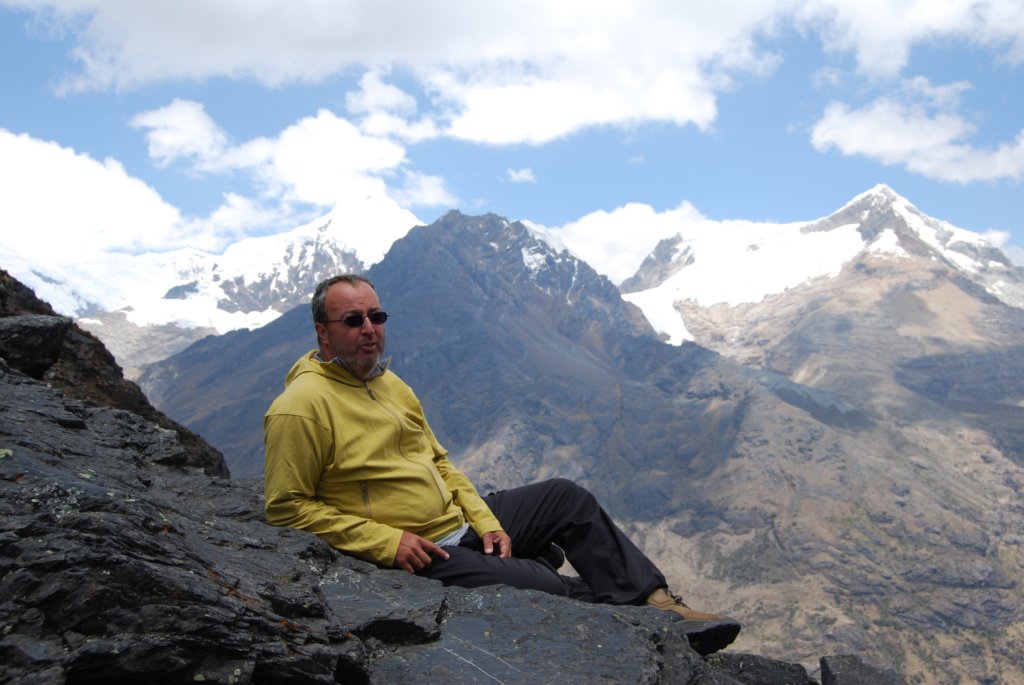 Petit repos avant d'entreprendre la descente