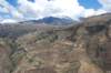 Vue en altitude d'une vallée cultivable