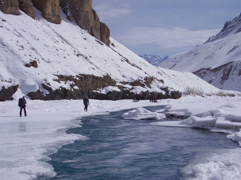 Remarquez le désengorgement de la rivière