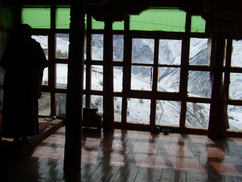 Vue de l'intérieur du temple